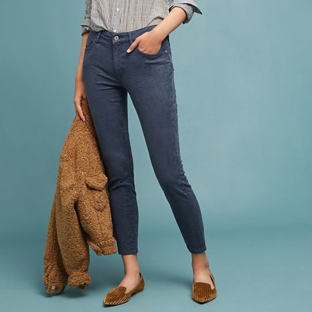 Pilcro Leaf-Print Ankle Skinny Jeans *NWT*